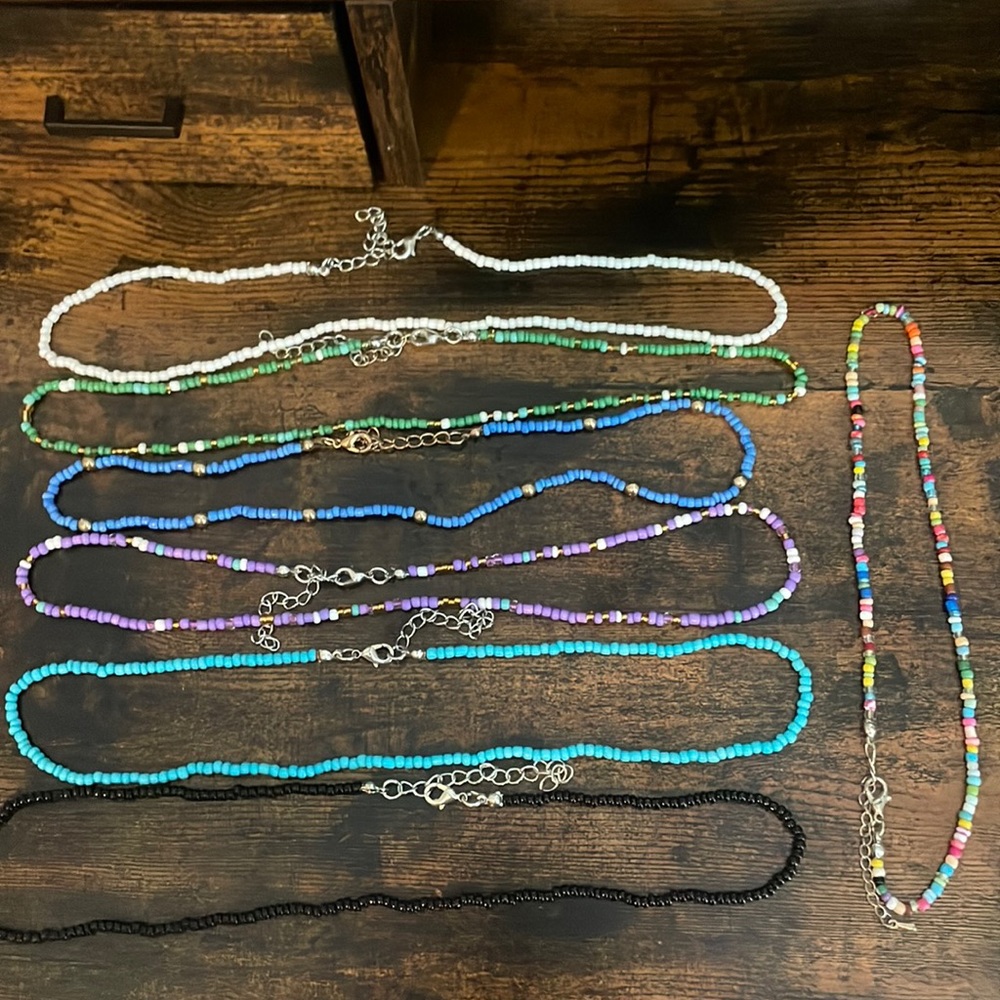 Clay bead necklaces